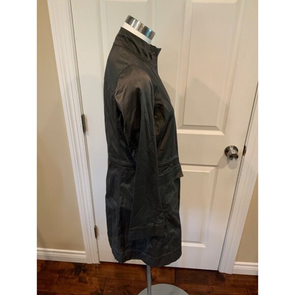 Eileen Fisher Gray Long Zip-Up Jacket, Size XS - Picture 4 of 7